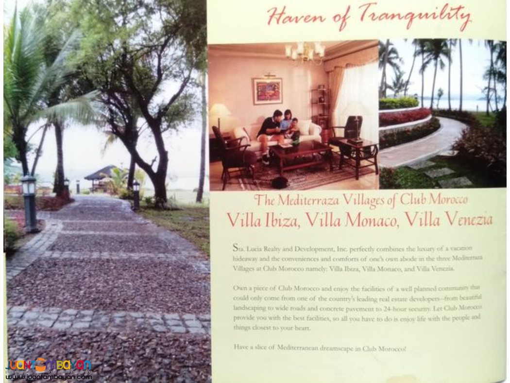 LOT FOR SALE IN SUBIC ZAMBALES CLUB MOROCCO