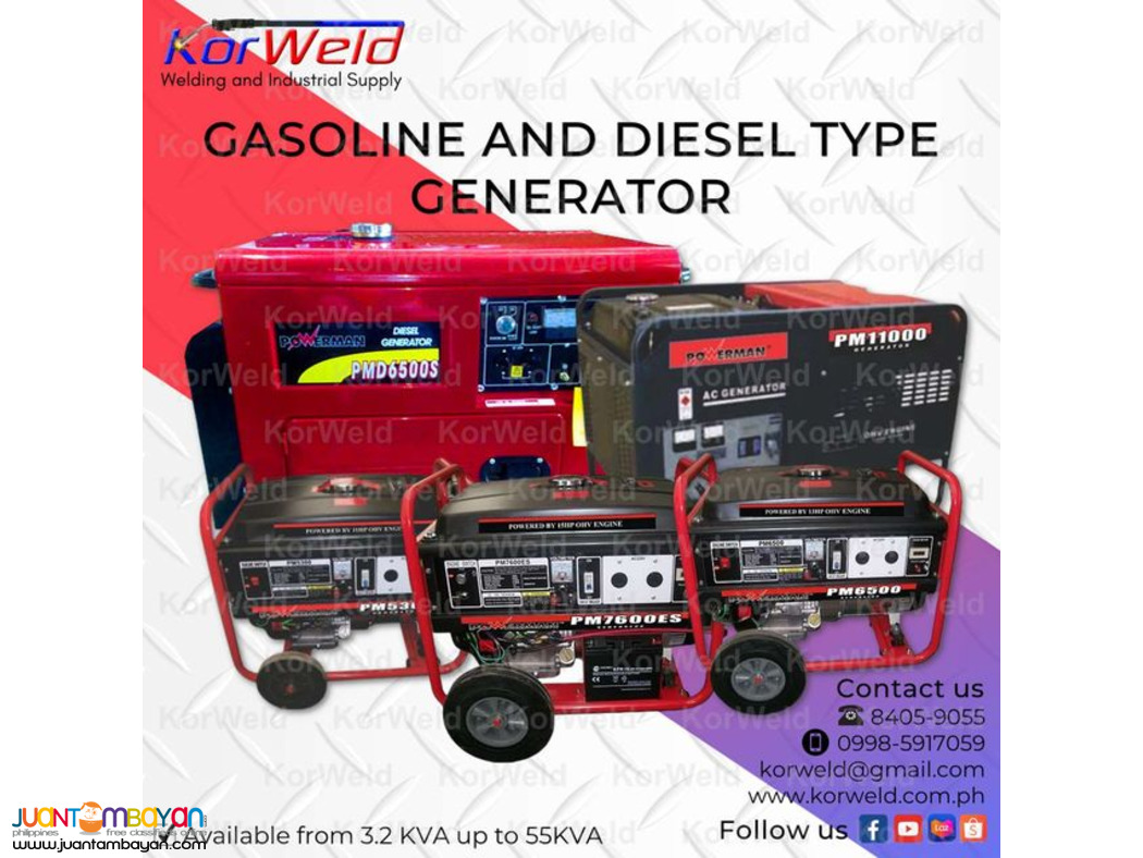 Generator - Diesel and Gasoline