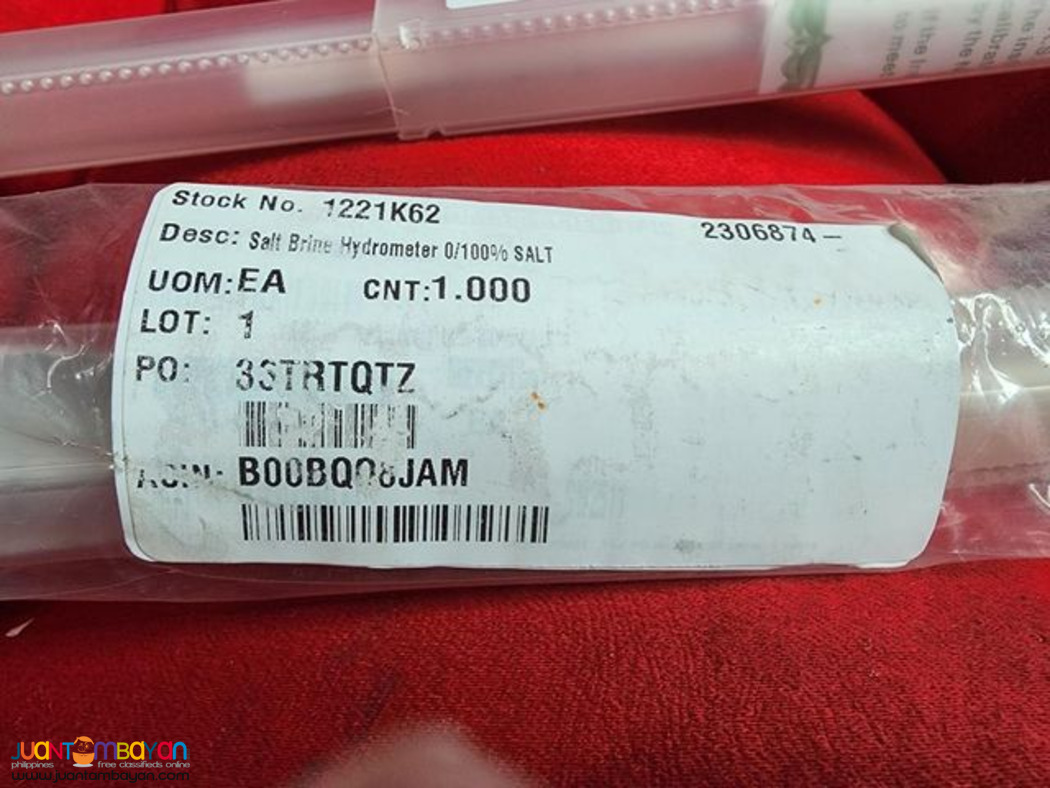 Salt Brine Hydrometer, Salometers, Thermco (US), GW2511
