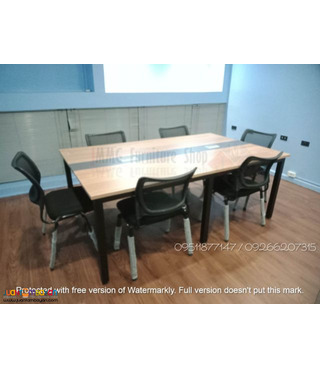 Conference table with wire management