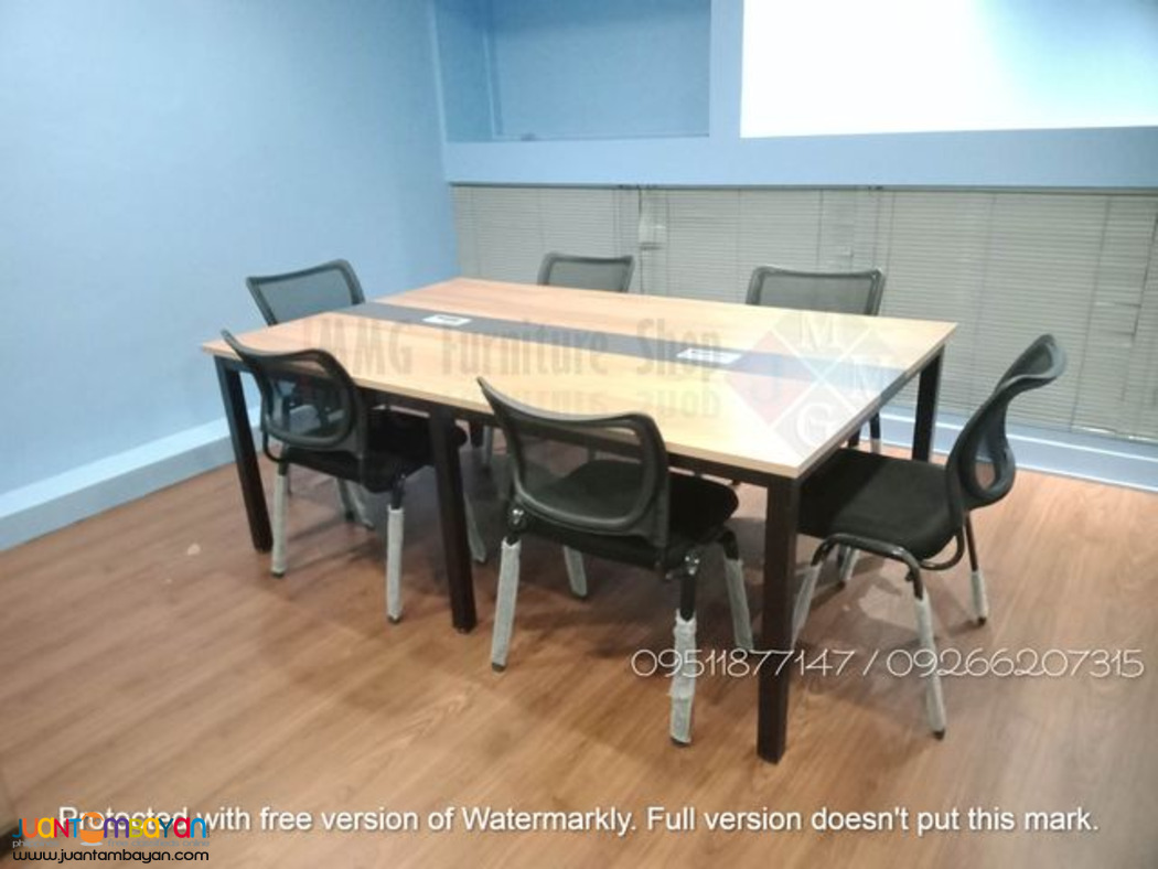 Conference table with wire management
