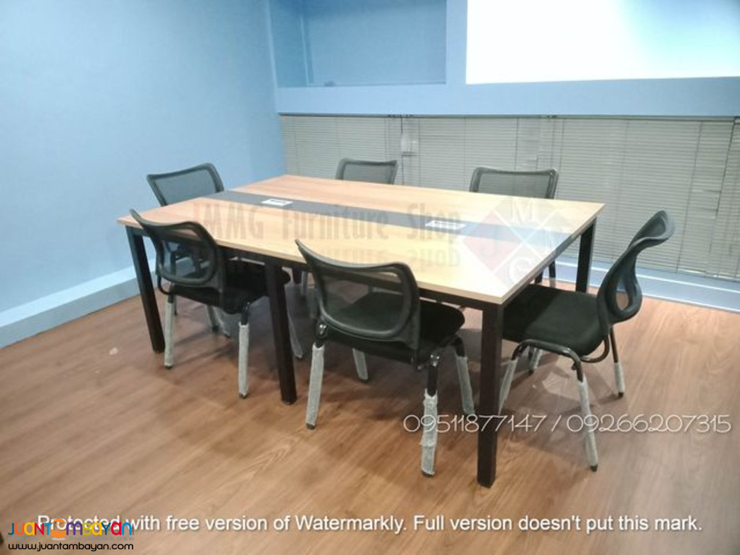 Conference table with wire management