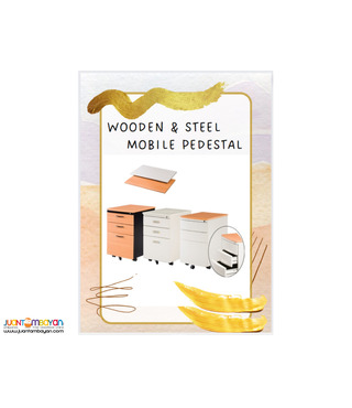 Wooden & Steel Mobile Pedestal (Under-desk Cabinet)