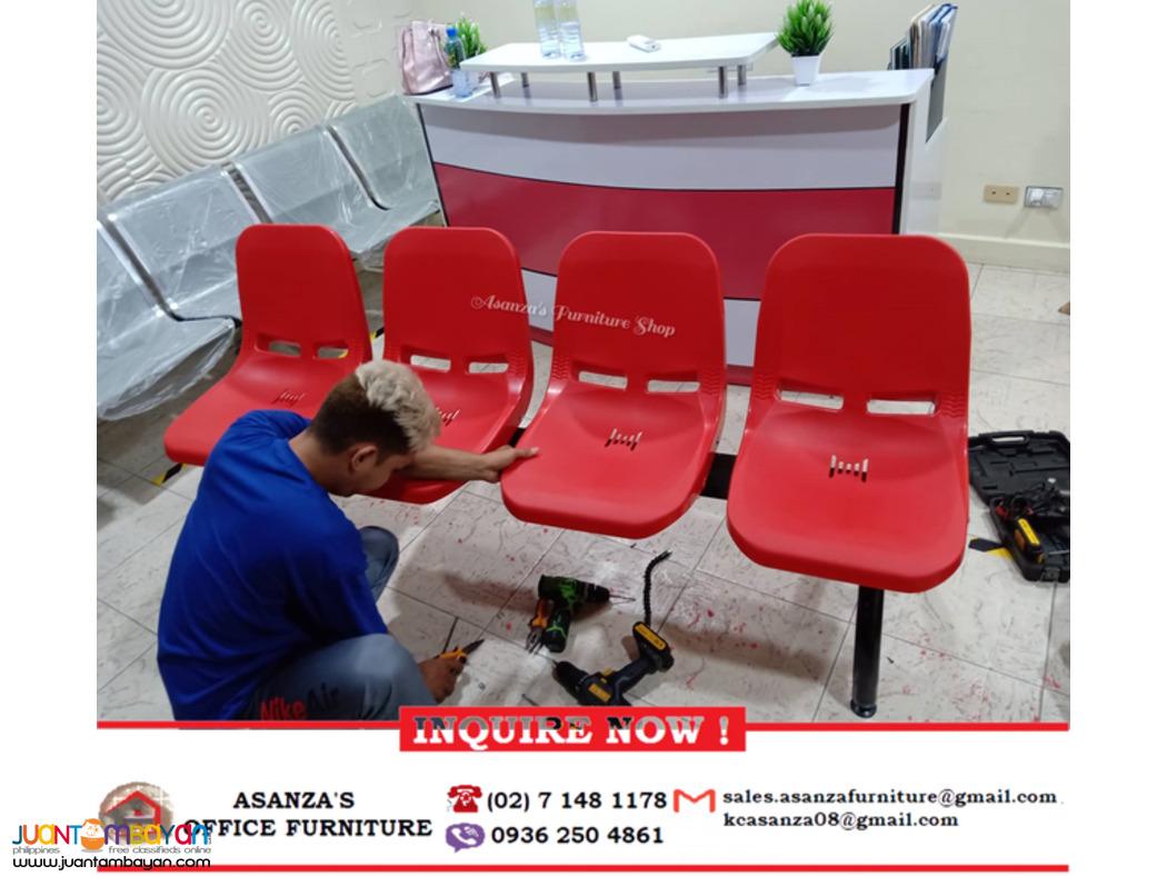 Plastic Gang-Chair | 3-4-5 SEATER | DIRECT FACTORY PRICE