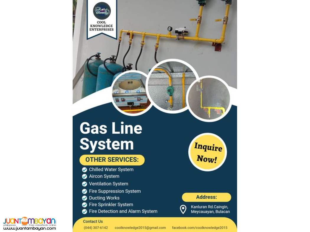 Gas Line. Gas Line. Supply. Install