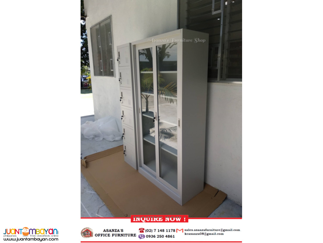 Sliding Glass Door Cabinet | 6 Doors Tower Locker | Factory Price