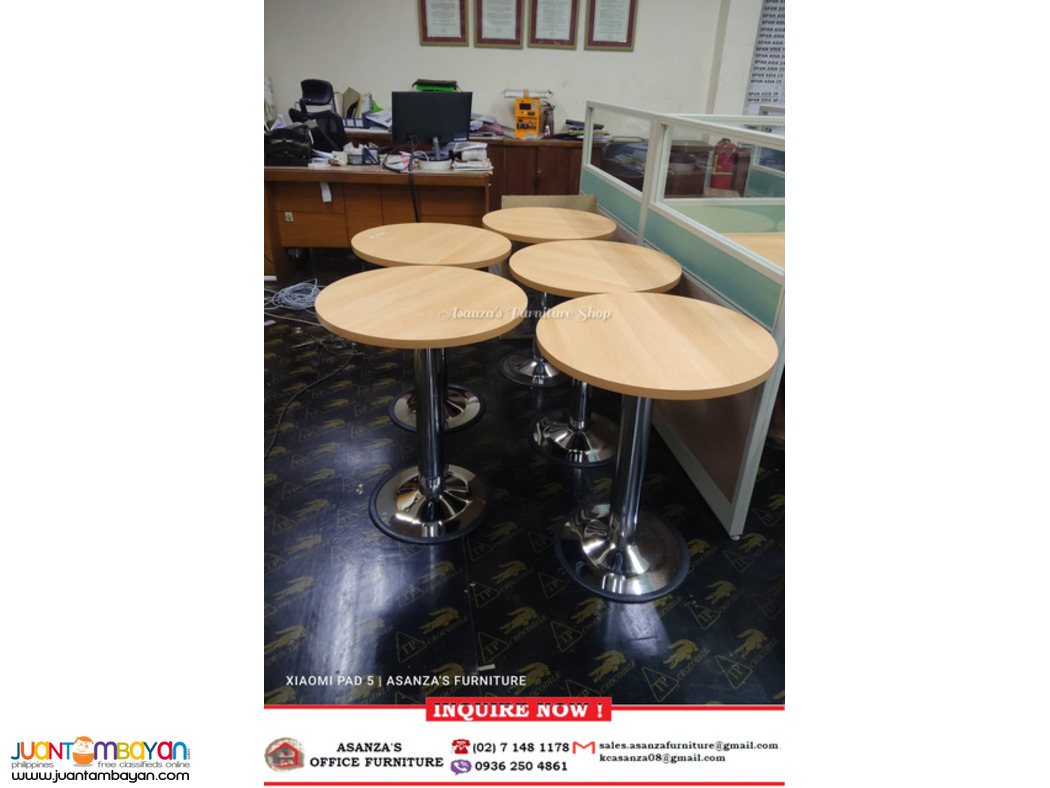 Round Shape Conference Desk | Chrome Legs | Factory Price