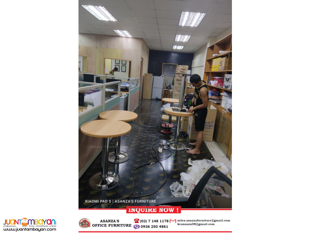 Round Shape Conference Desk | Chrome Legs | Factory Price