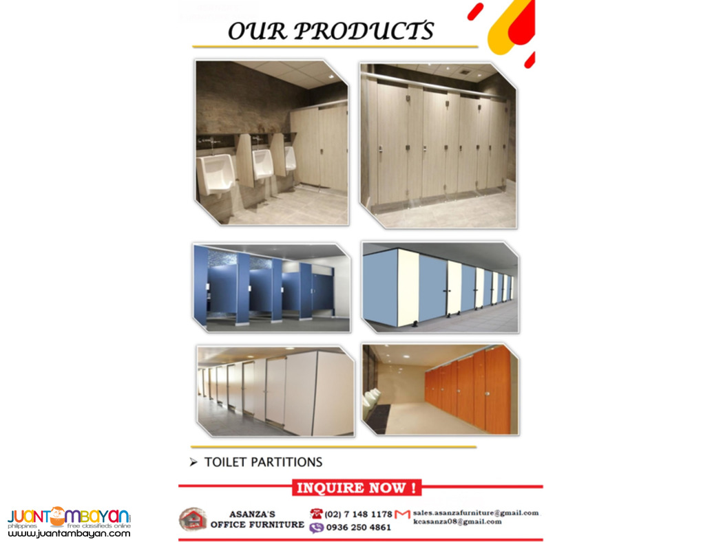 Toilet Cubicle/Partitions/Walls/Divider | Factory Price 