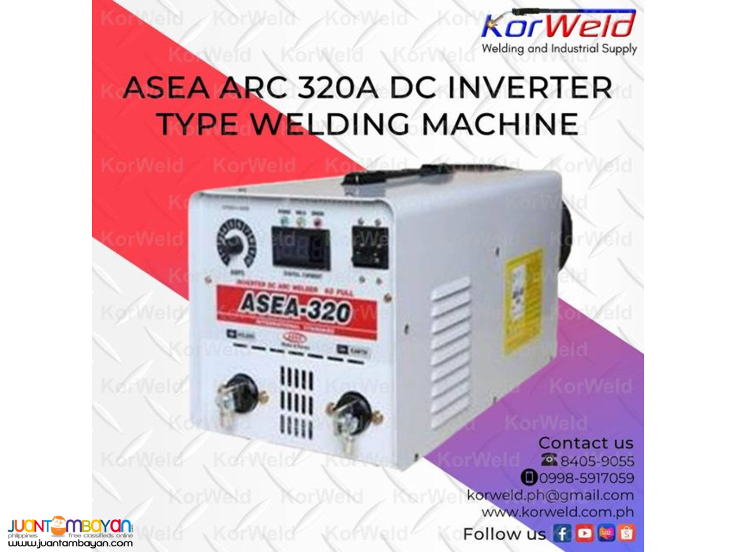 ASEA ARC 320A DC INVERTER TYPE WELDING MACHINE