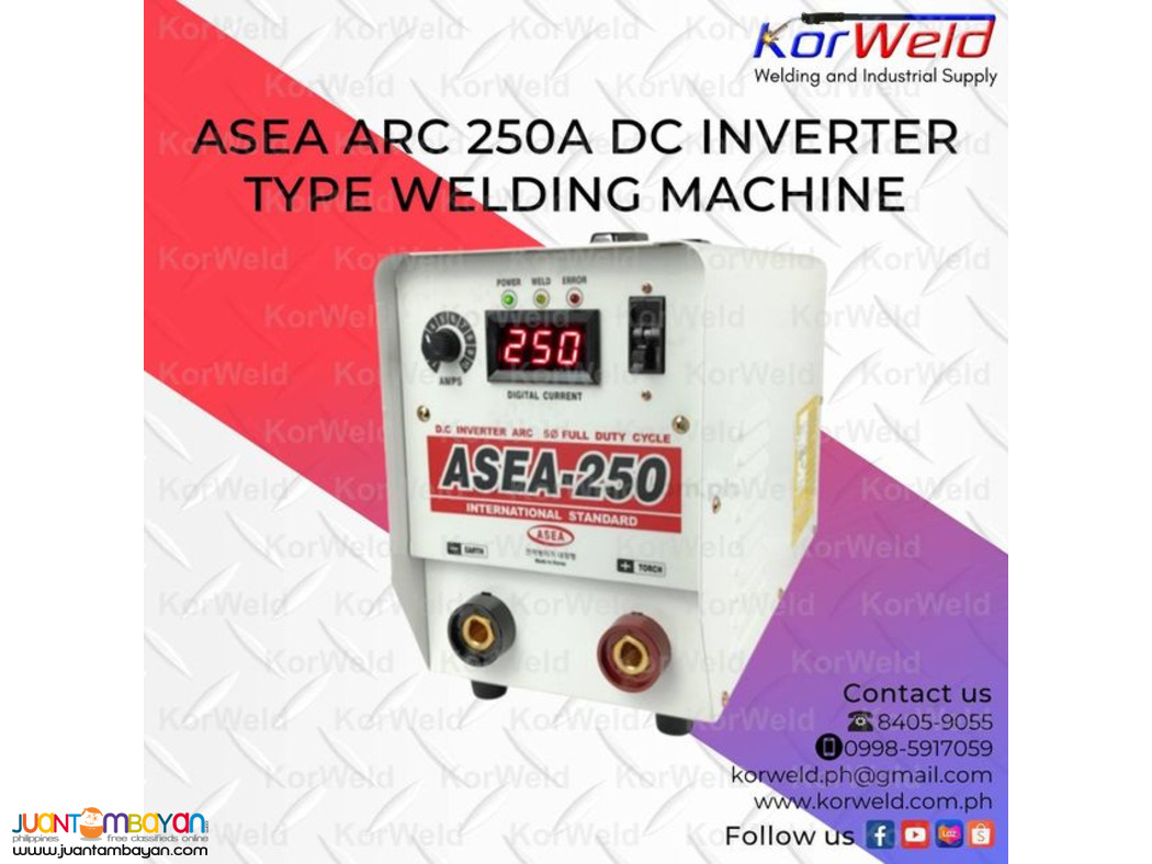ASEA ARC 250A DC INVERTER TYPE WELDING MACHINE