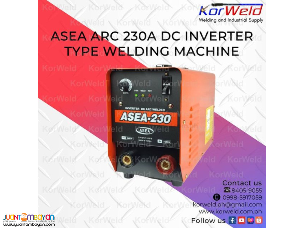  ASEA ARC 230A DC INVERTER TYPE WELDING MACHINE