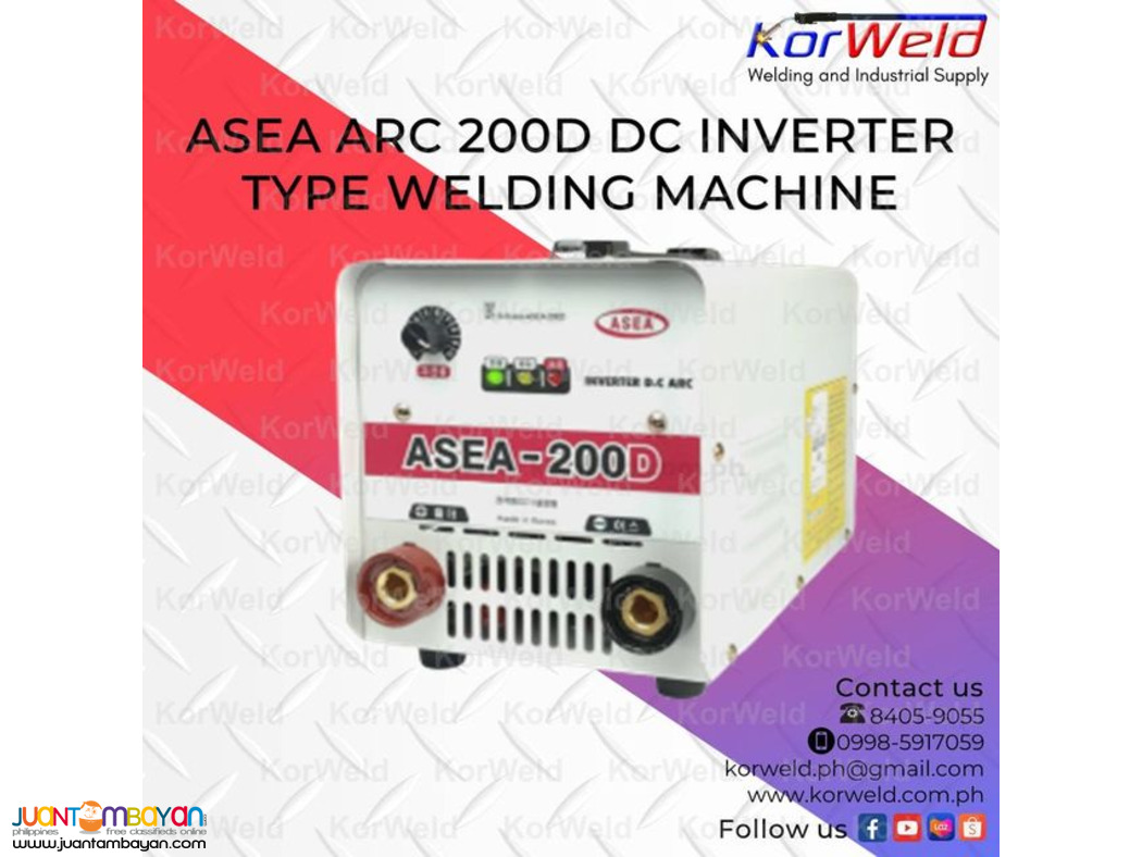ASEA ARC 200D DC INVERTER TYPE WELDING MACHINE