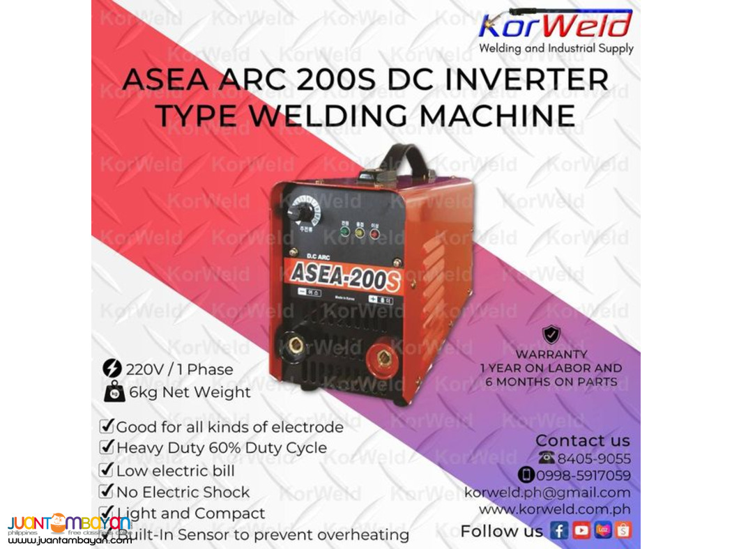 ASEA ARC 200S DC INVERTER TYPE WELDING MACHINE