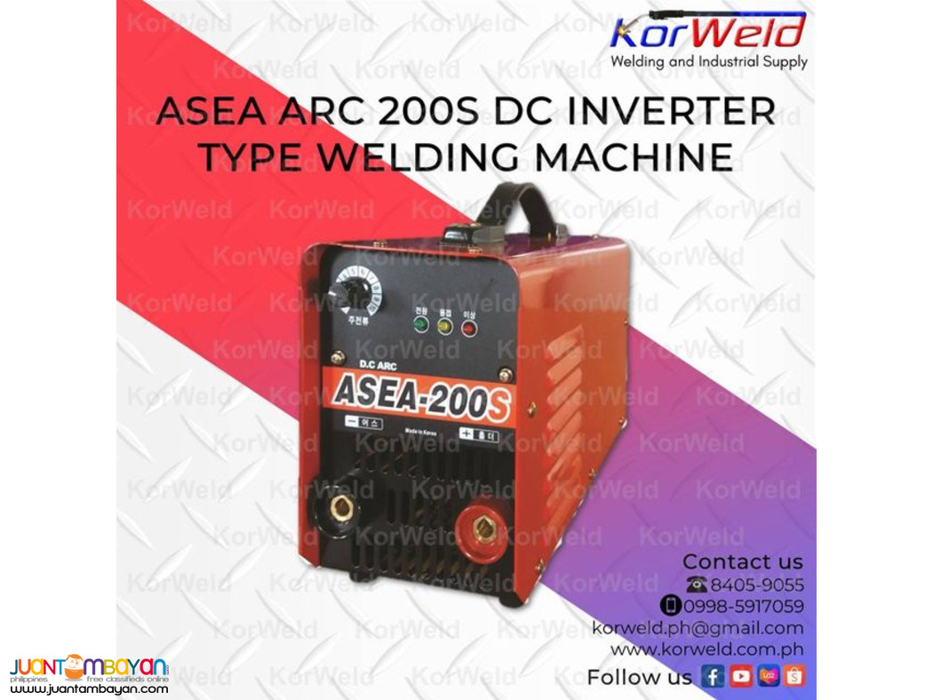 ASEA ARC 200S DC INVERTER TYPE WELDING MACHINE