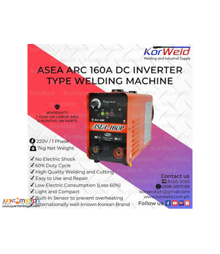 ASEA ARC 160A DC INVERTER TYPE WELDING MACHINE