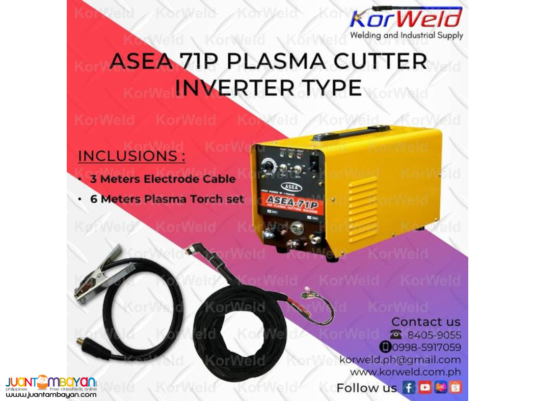ASEA 71P PLASMA CUTTER INVERTER TYPE