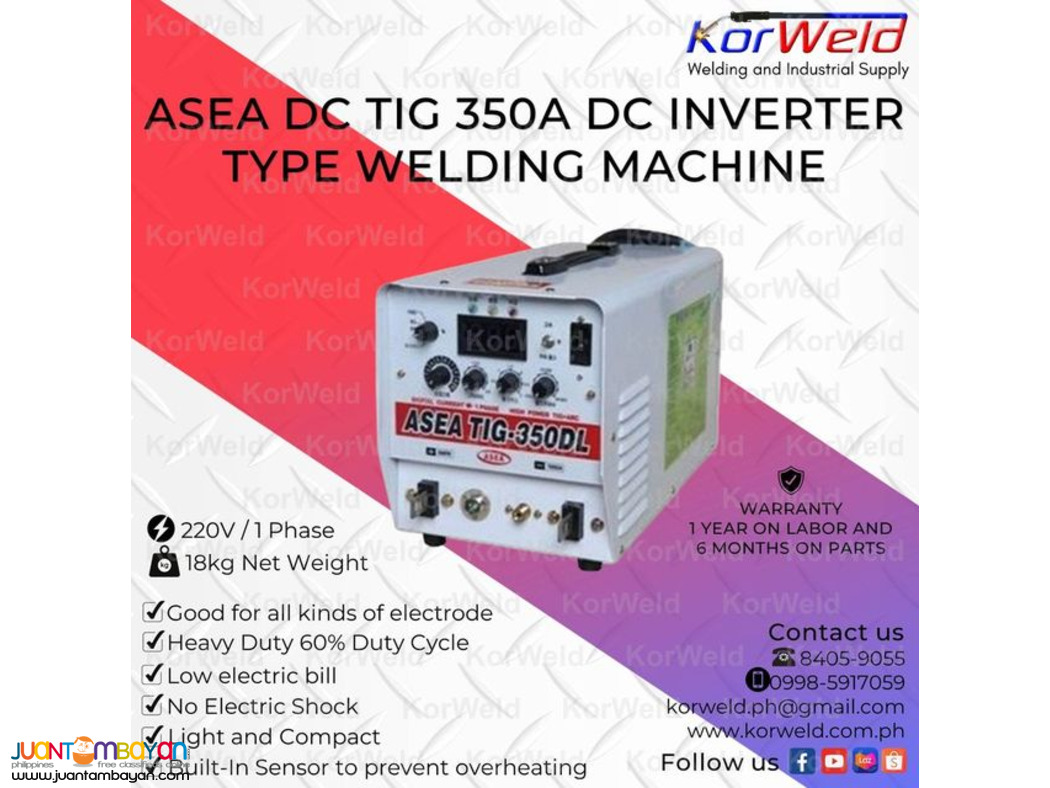 ASEA DC TIG 350A INVERTER TYPE WELDING MACHINE