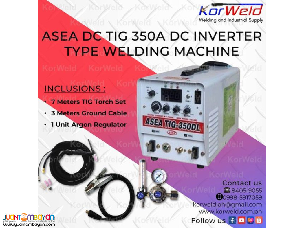 ASEA DC TIG 350A INVERTER TYPE WELDING MACHINE
