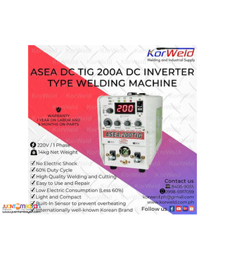 ASEA DC TIG 200A INVERTER TYPE WELDING MACHINE