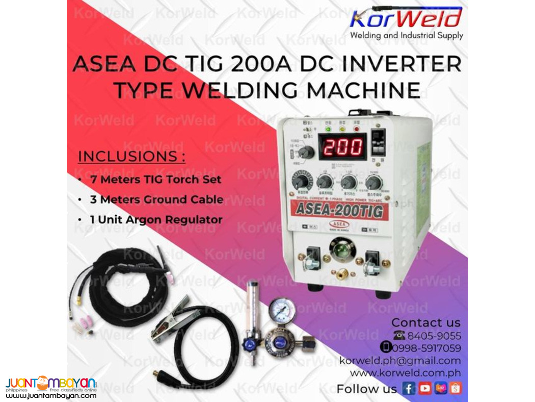 ASEA DC TIG 200A INVERTER TYPE WELDING MACHINE