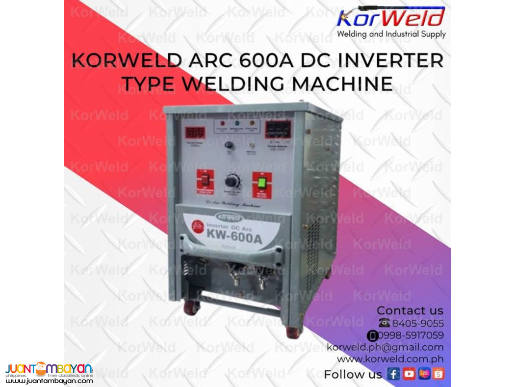 KORWELD ARC 600A DC INVERTER TYPE WELDING MACHINE