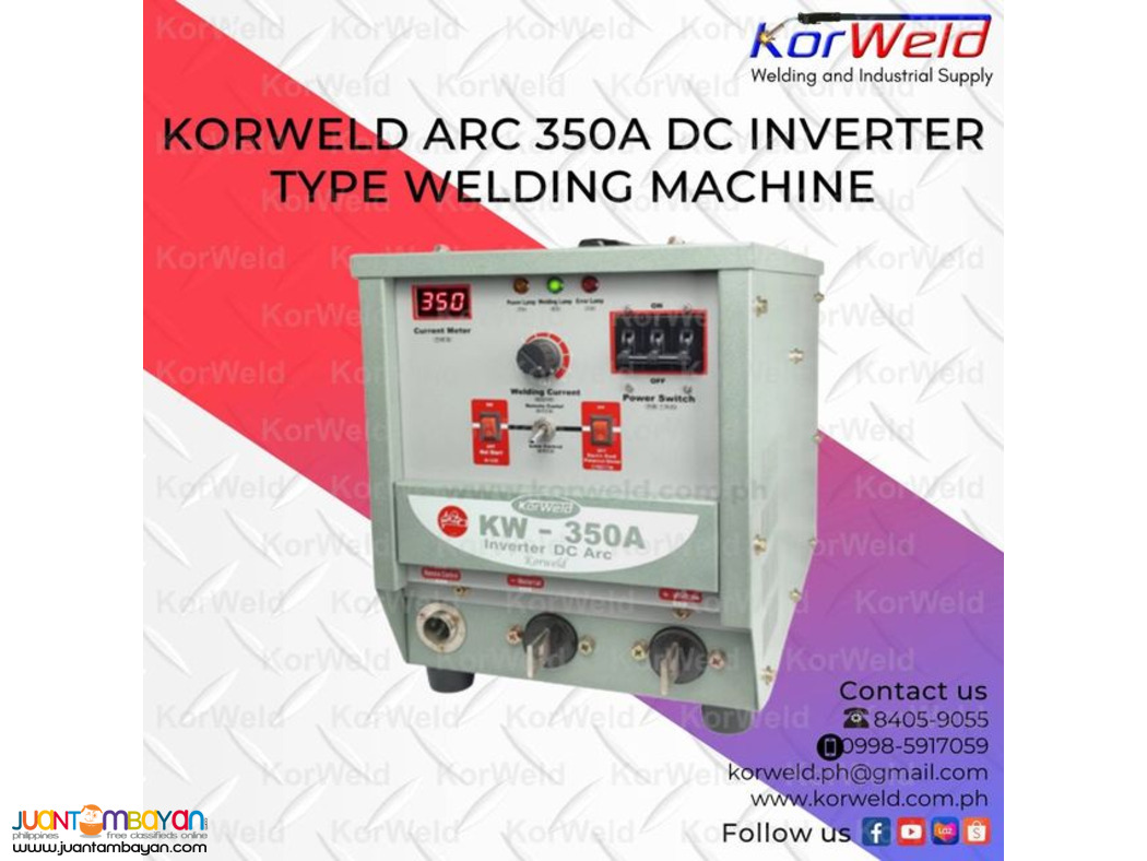KORWELD ARC 350A DC INVERTER TYPE WELDING MACHINE
