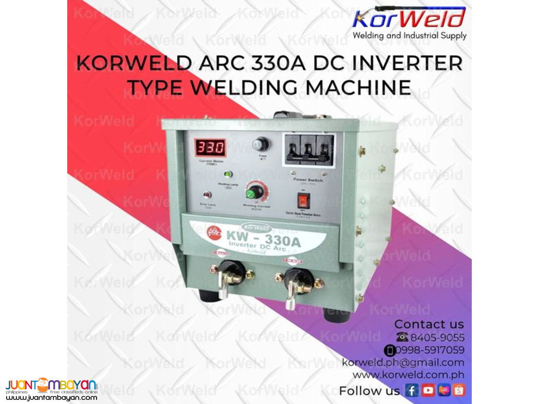 KORWELD ARC 330A DC INVERTER TYPE WELDING MACHINE