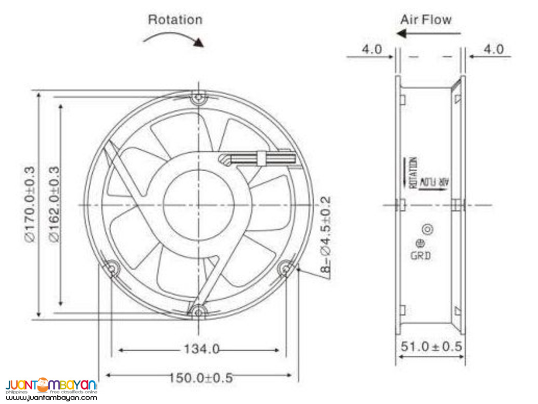 24V DC Exhaust Fan