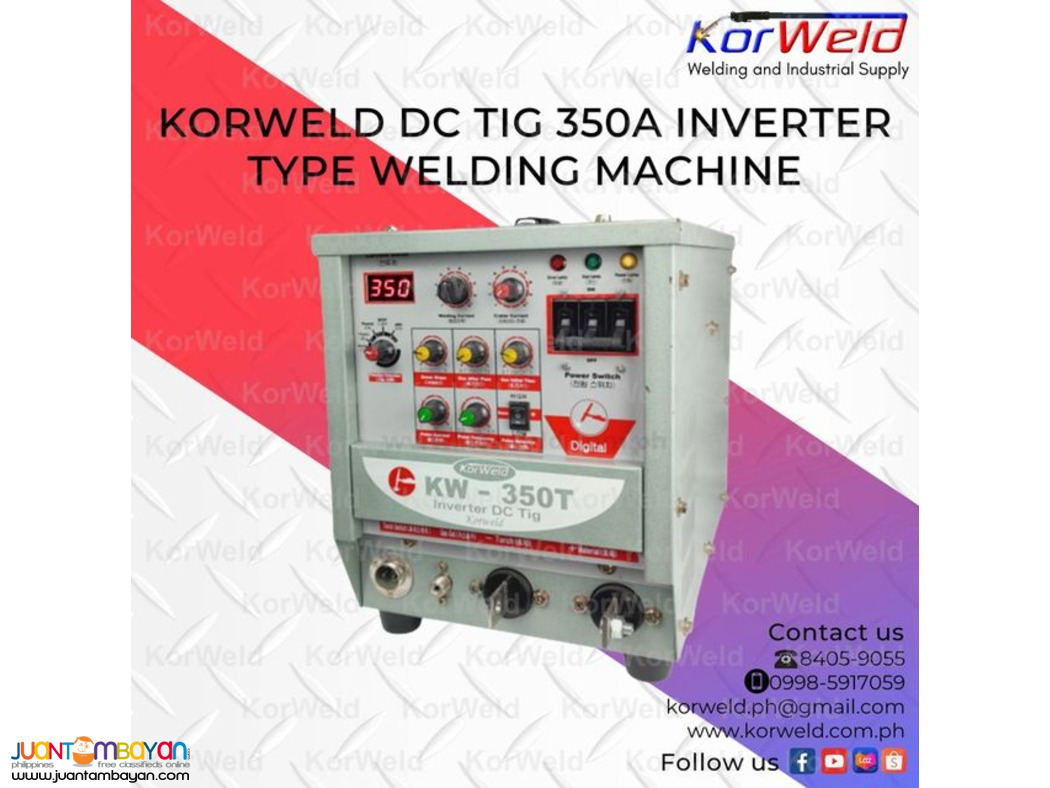 KORWELD DC TIG 350A INVERTER TYPE WELDING MACHINE