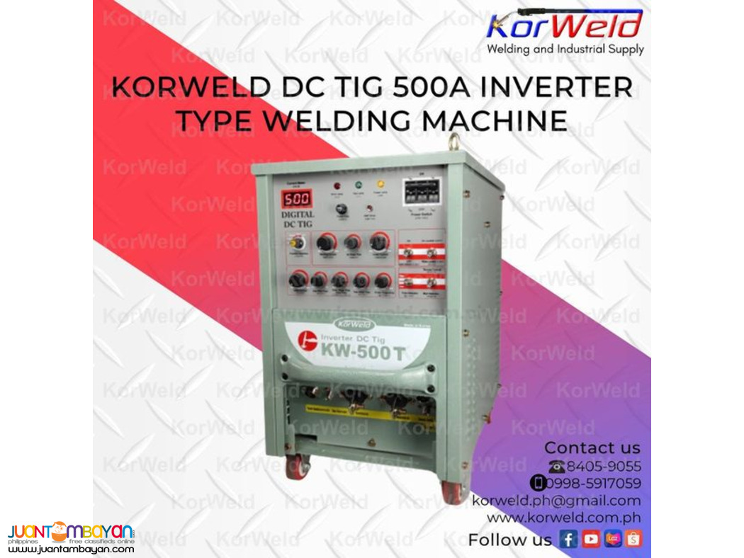 KORWELD DC TIG 500A INVERTER TYPE WELDING MACHINE