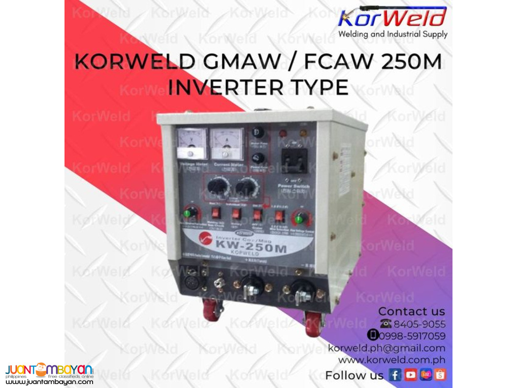 KORWELD GMAW/FCAW 250M INVERTER TYPE