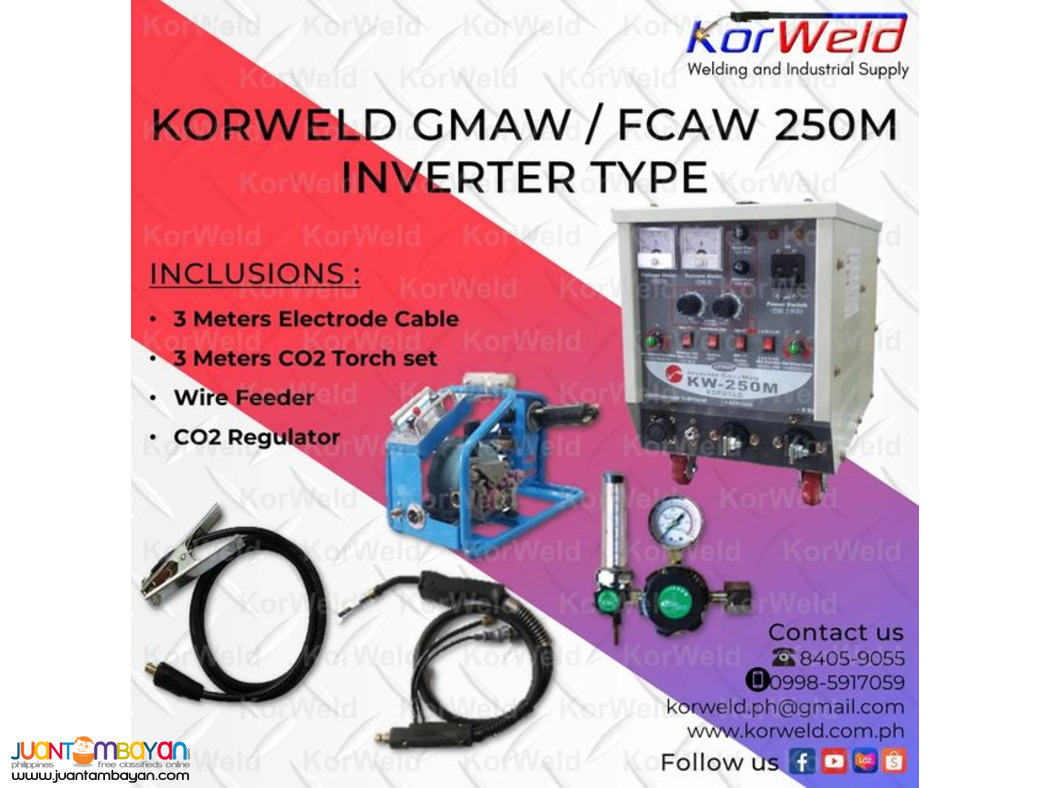 KORWELD GMAW/FCAW 250M INVERTER TYPE