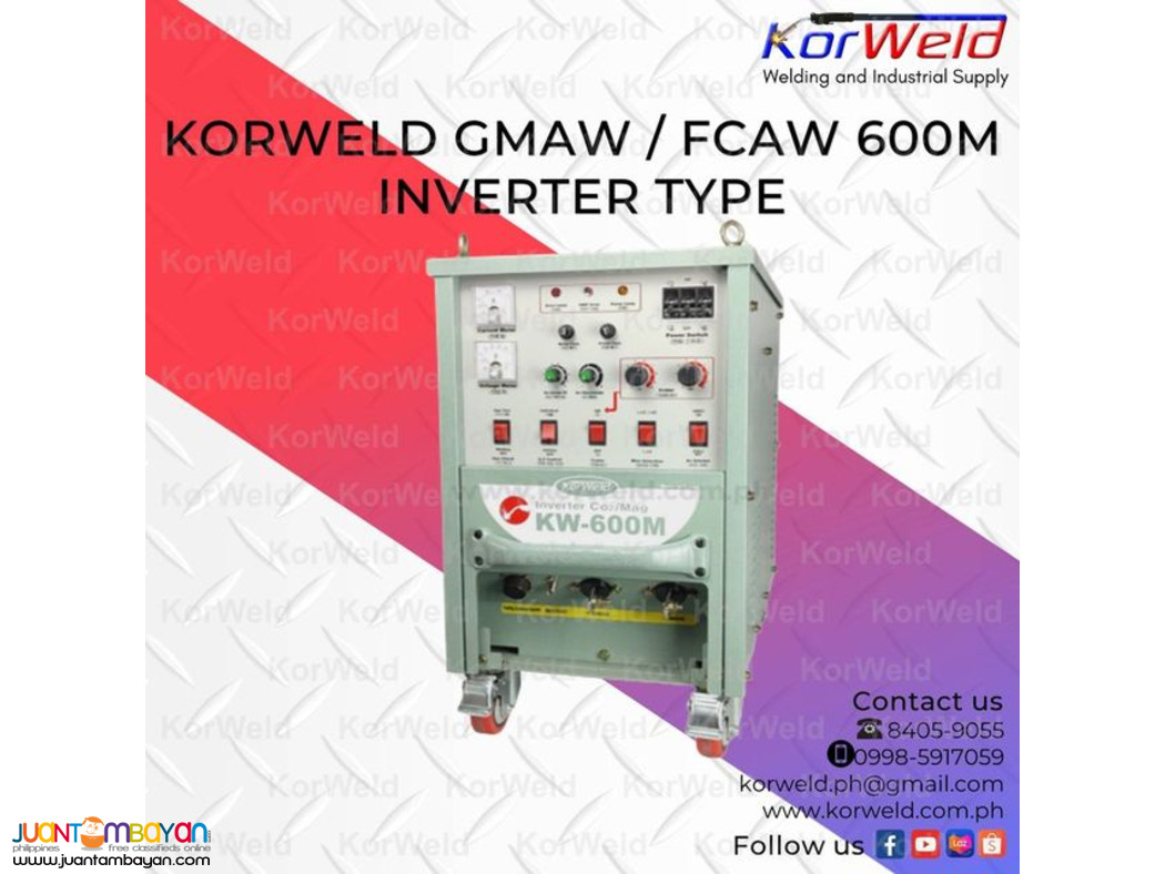 KORWELD GMAW/FCAW 600M INVERTER TYPE