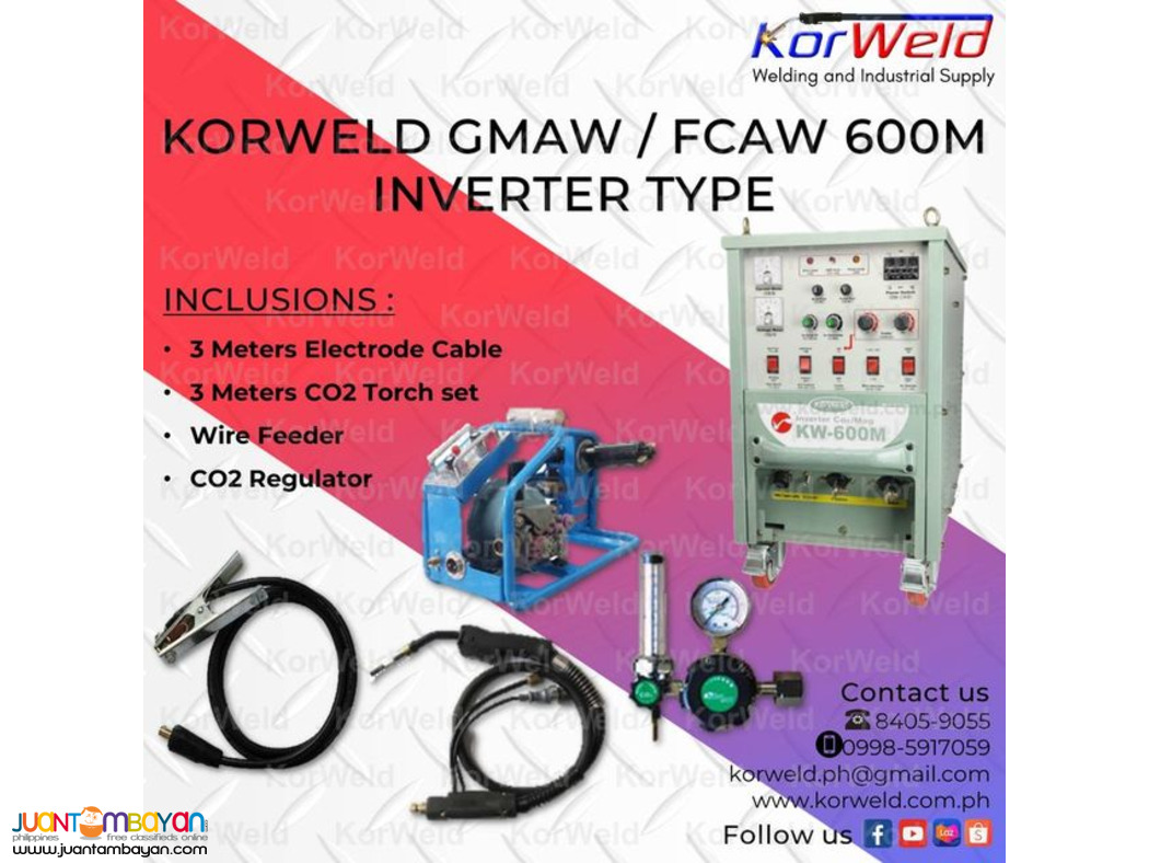 KORWELD GMAW/FCAW 600M INVERTER TYPE
