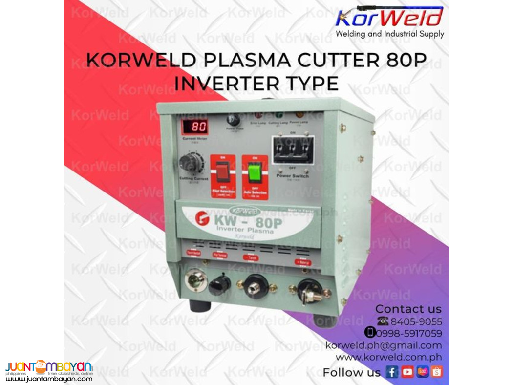 KORWELD PLASMA CUTTER 80P INVERTER TYPE