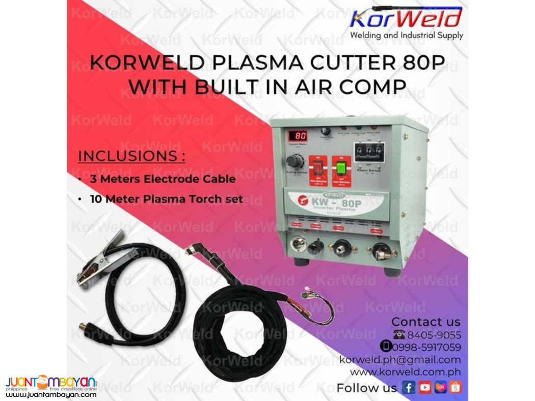 KORWELD PLASMA CUTTER 80P INVERTER TYPE