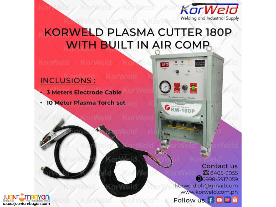 KORWELD PLASMA CUTTER 180P INVERTER TYPE