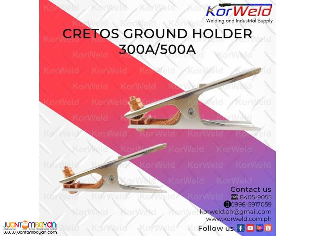 ARC ACCESSORIES- Ground Holder, Earth Clamp, Cretos Ground Etc..