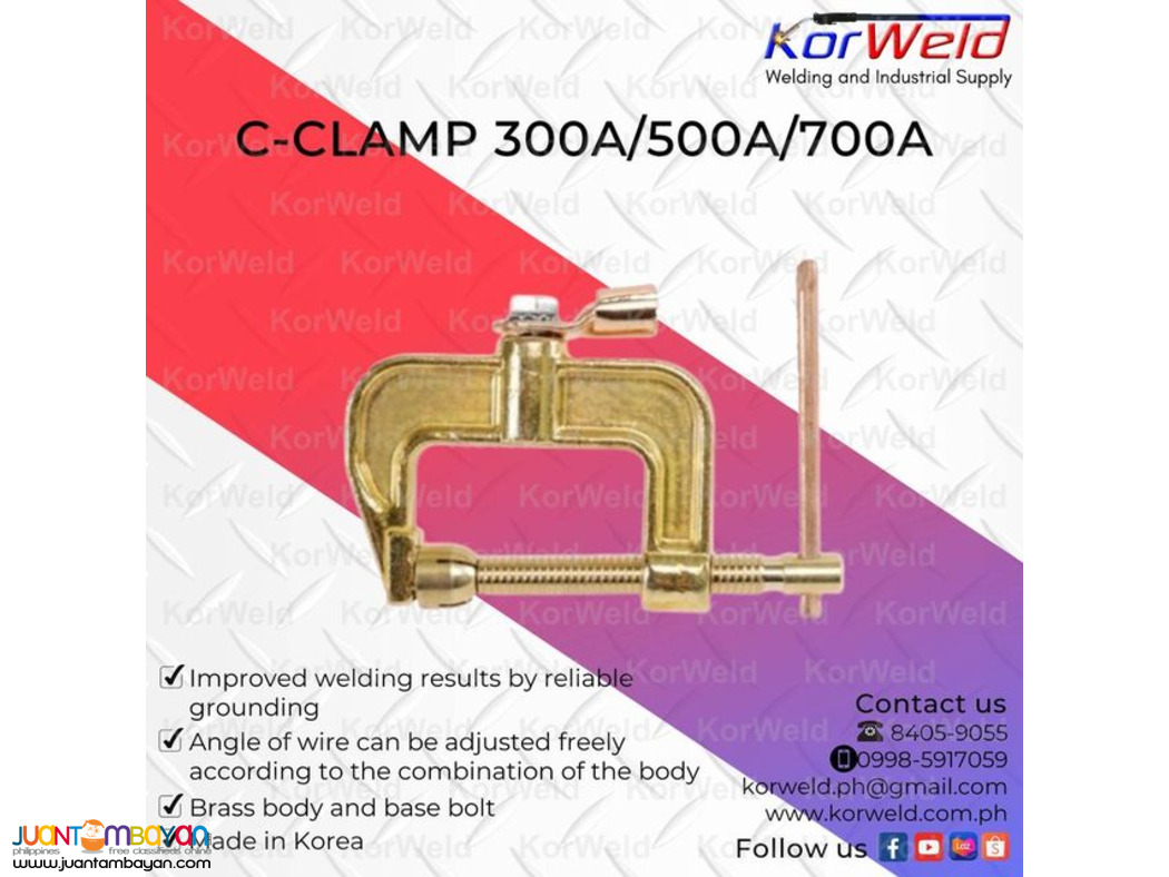 ARC ACCESSORIES- Ground Holder, Earth Clamp, Cretos Ground Etc..