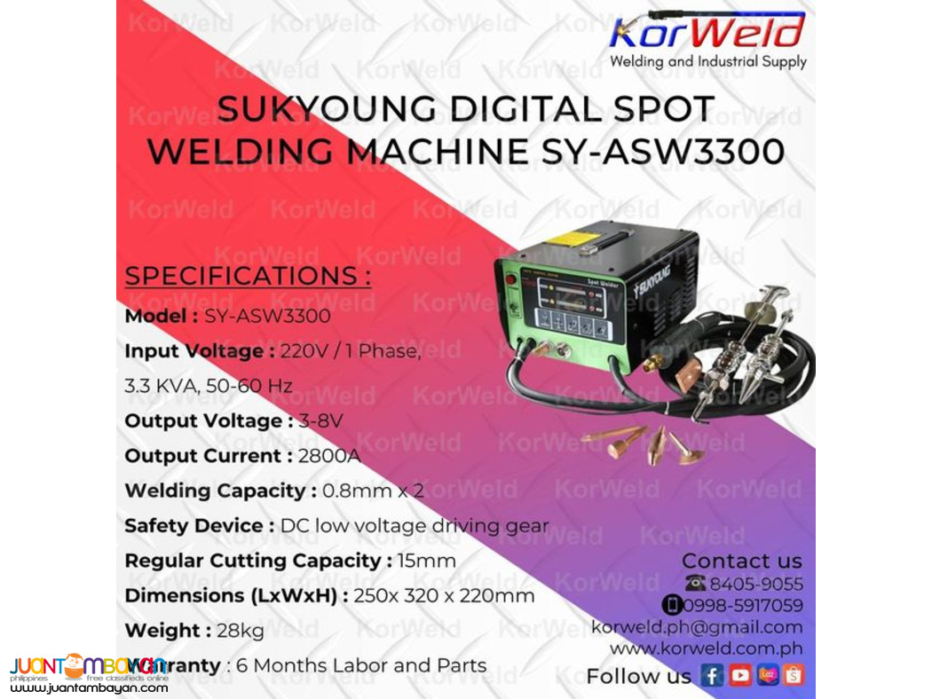 Sukyoung Digital Spot Welding Machine SY-ASW3300