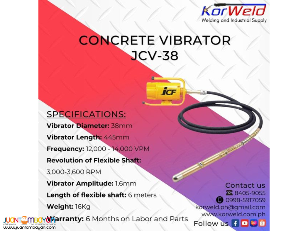 Concrete Vibrator JCV-38