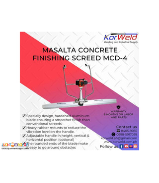 Masalta Concrete Finishing Screed MCD-4