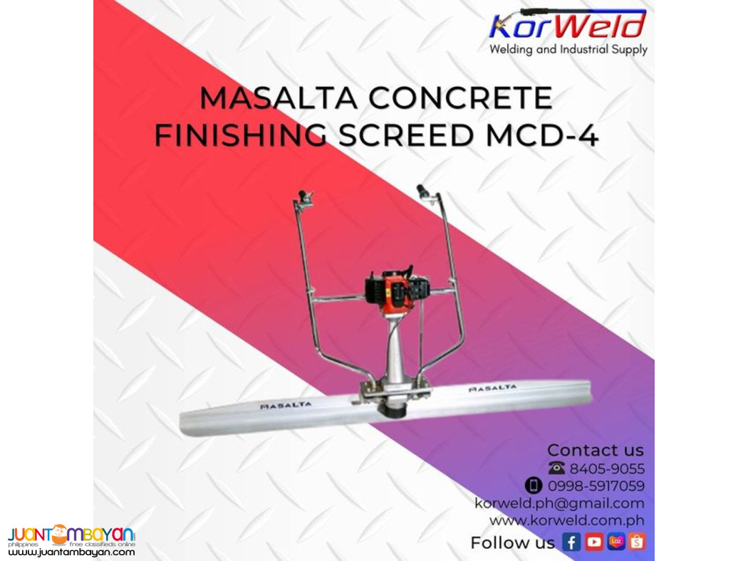 Masalta Concrete Finishing Screed MCD-4