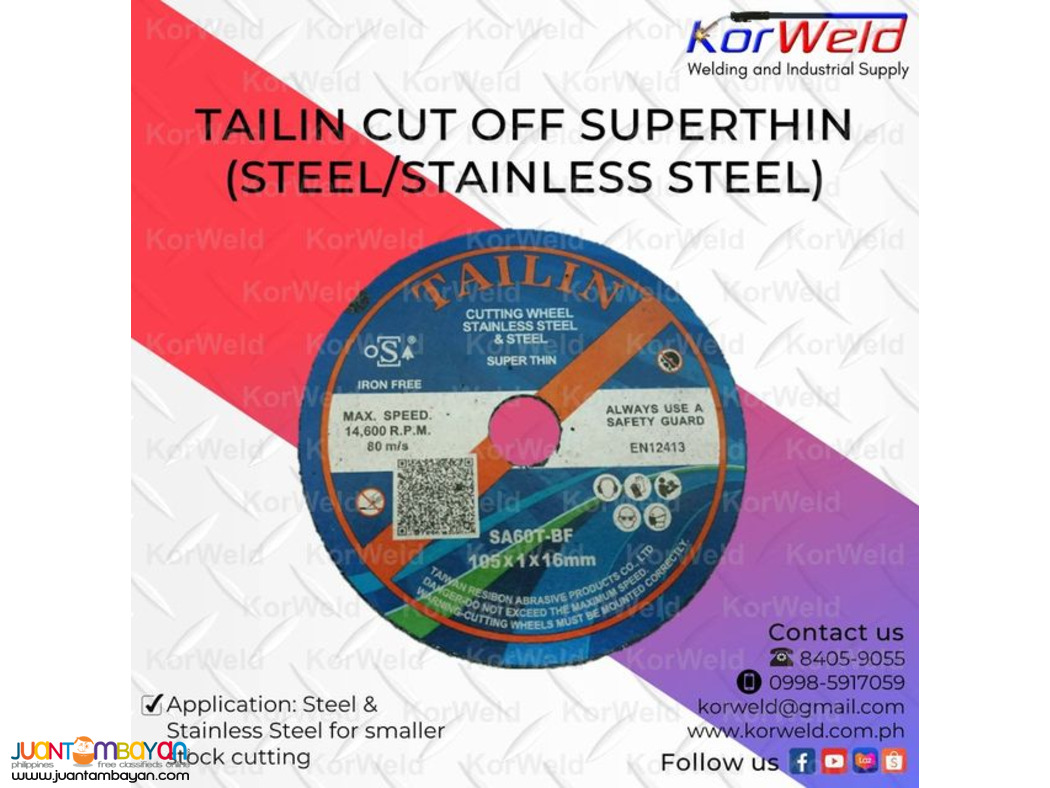 Tailin Cut Off Superthin (Steel/Stainless Steel)