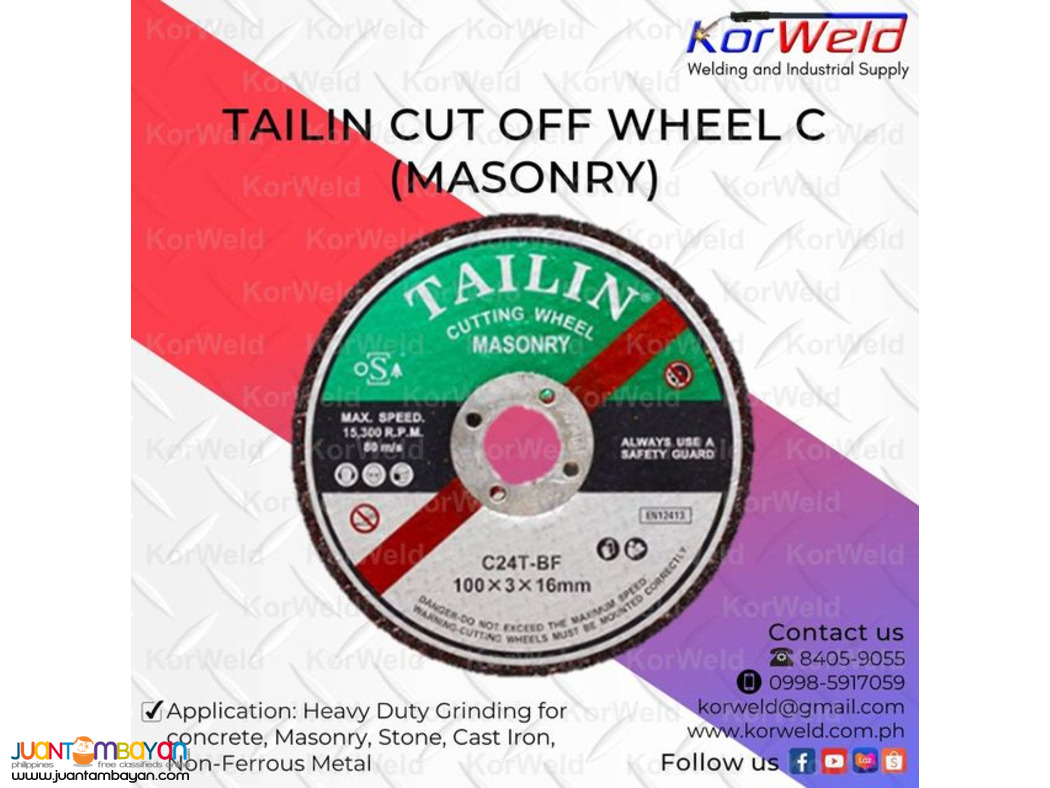 Tailin Cut Off Wheel C (Masonry)