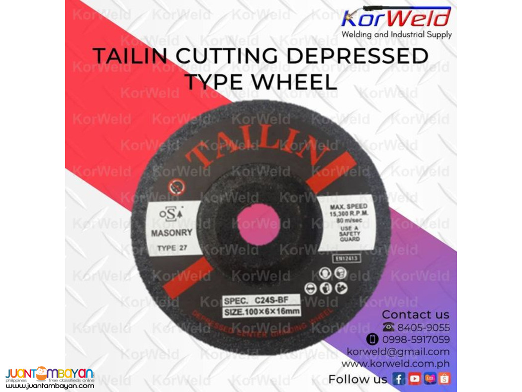Tailin Cutting Depressed Type Wheel