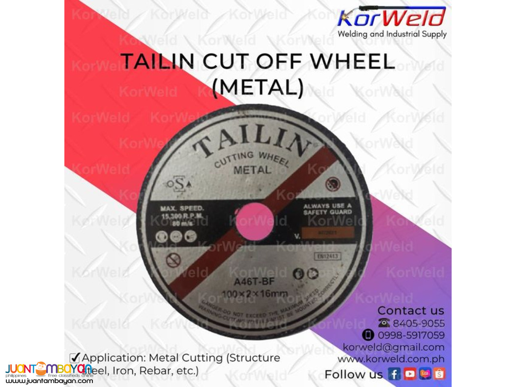 Tailin Cut Off Wheel (Metal)