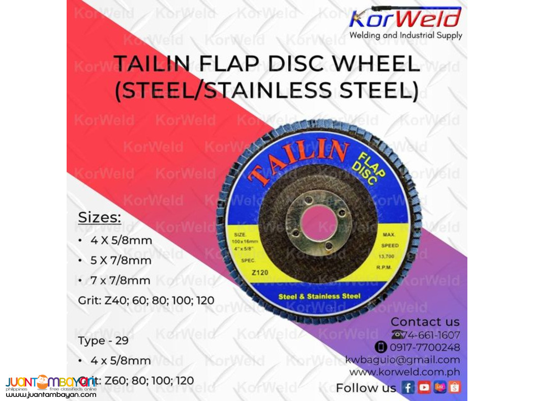 Tailin Flap Disc Wheel (Steel/ Stainless steel)