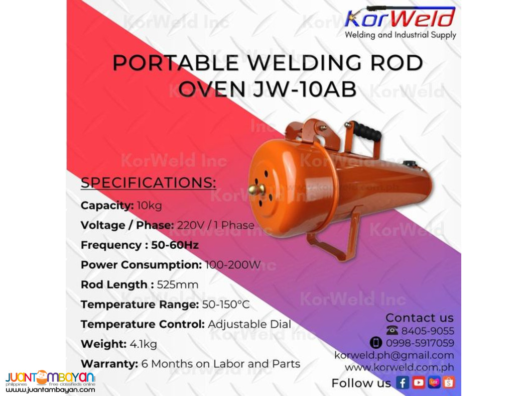 Portable Welding Rod Oven JW-10AB